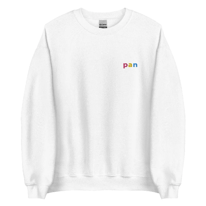 Stylish hoodies for nonbinary and genderfluid--Pan Pride Embroidered Unisex Sweatshirt Stylish hoodies for nonbinary and genderfluid--Pan Pride Embroidered Unisex Sweatshirt