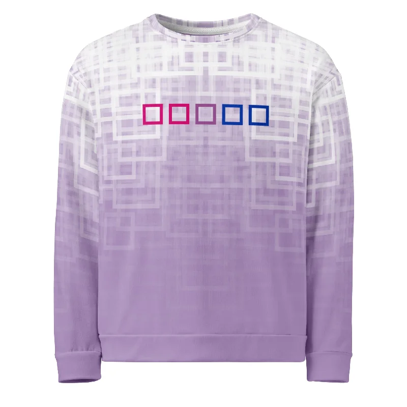 Comfortable sweatshirts for pride community events--Bisexual Flag Colors Pullover