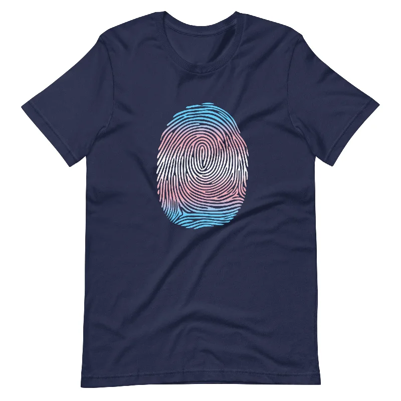 Transgender Trans Pride Identity Fingerprint T-shirt
