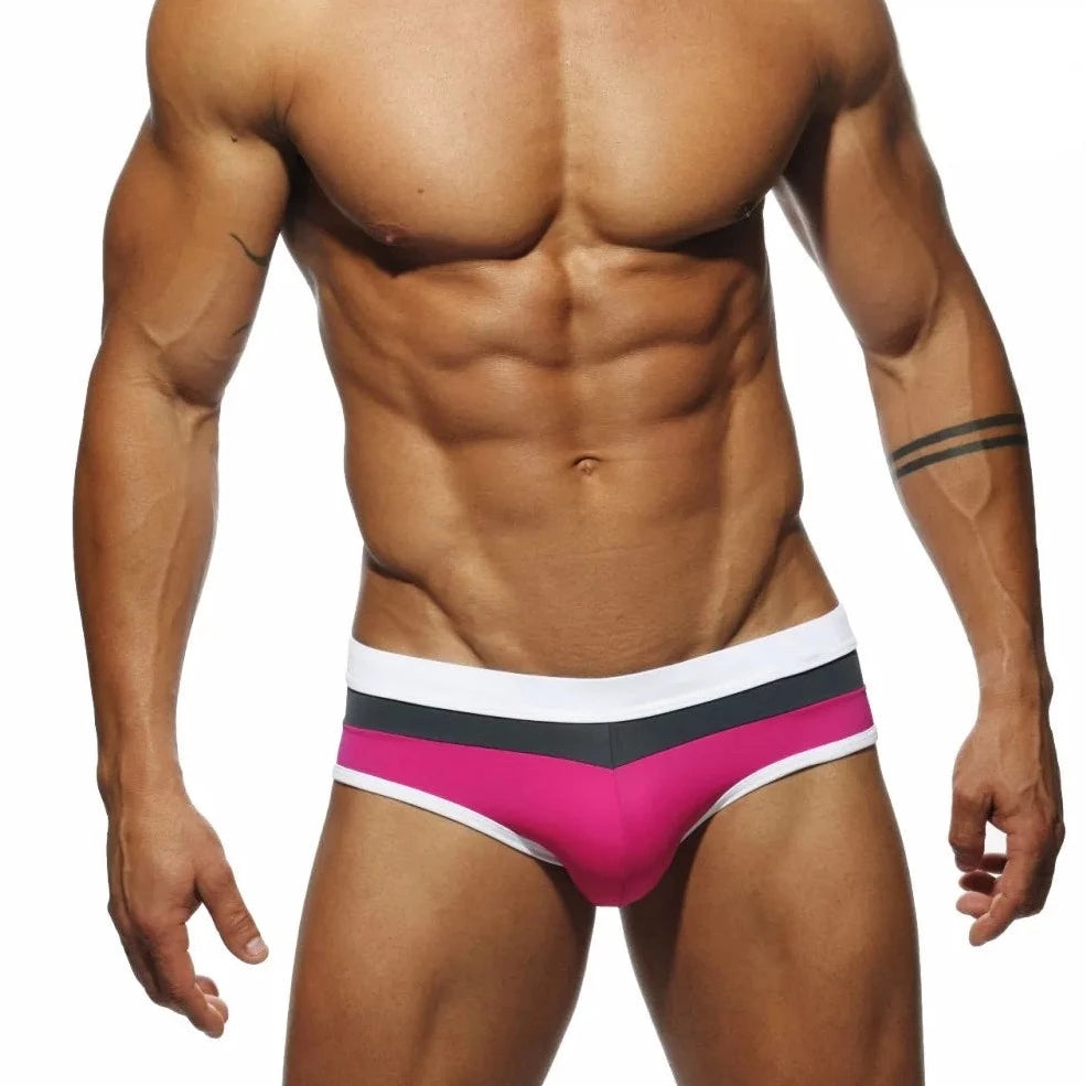Men's Tricolor Swim Briefs