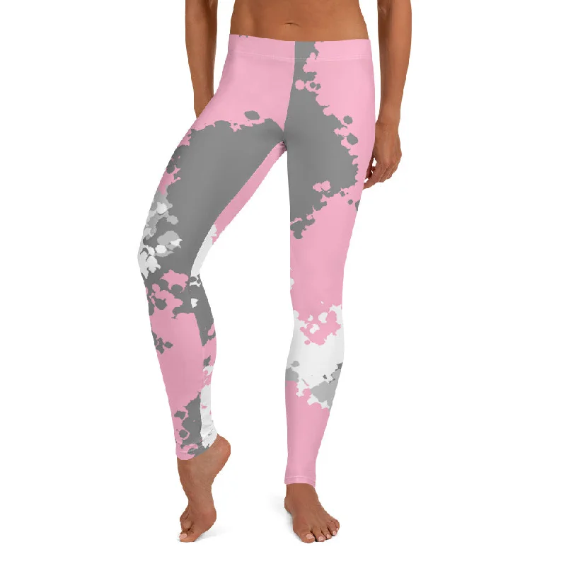 Demigirl Pride Women's Leggings Yoga Pants in Camo