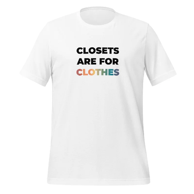 Graphic pride t-shirts with rainbow peace symbols--Closest Are For Clothes Unisex T-Shirt Graphic pride t-shirts with rainbow peace symbols--Closest Are For Clothes Unisex T-Shirt