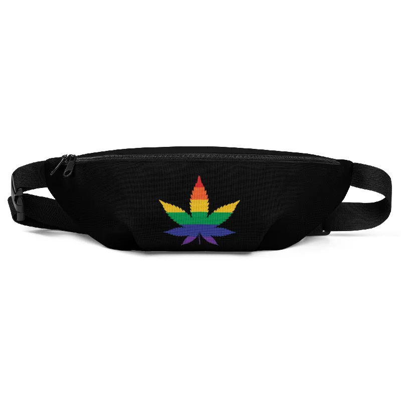 LGBTQ Pride Crossbody Fanny Pack - Weed