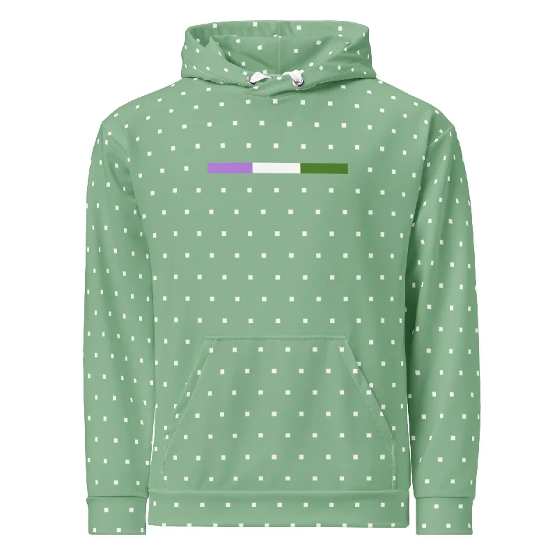 Stylish hoodies for nonbinary and genderfluid--Genderqueer Hooded Sweatshirt