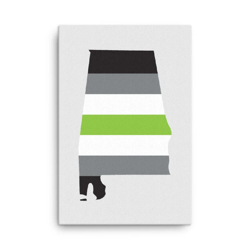 Alabama Agender Canvas Wall Art