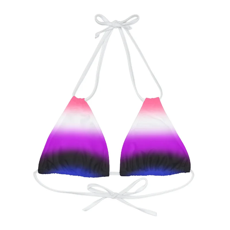 Genderfluid Pride Bikini Top - Ombre