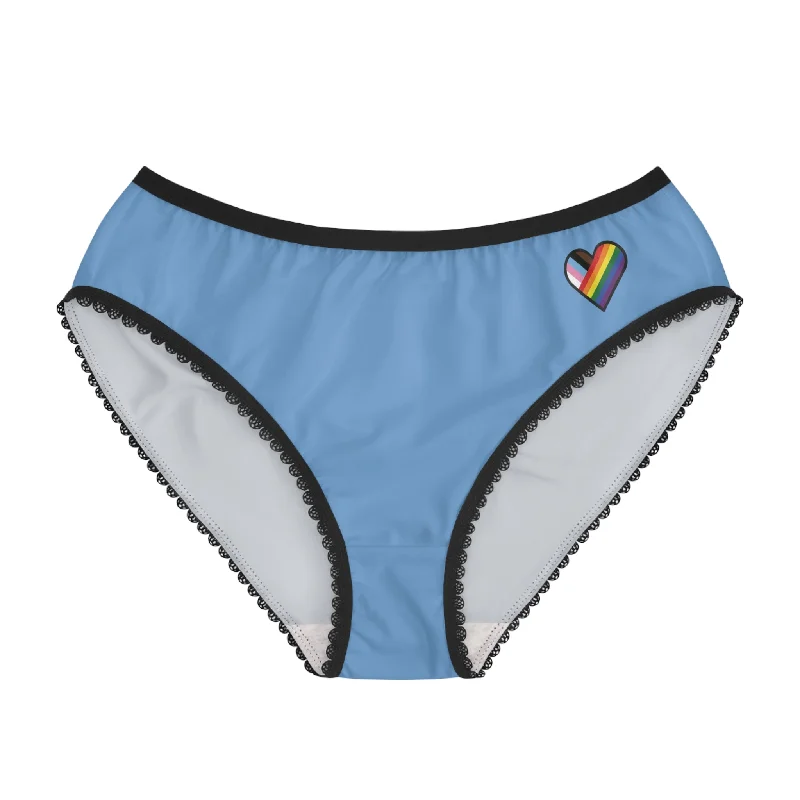 LGBTQ Progress Pride Heart Women's Bikini Briefs Panties