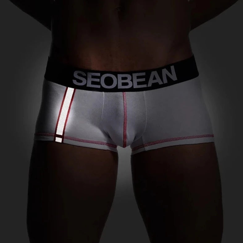 SEOBEAN Men's Reflective Boxer Briefs