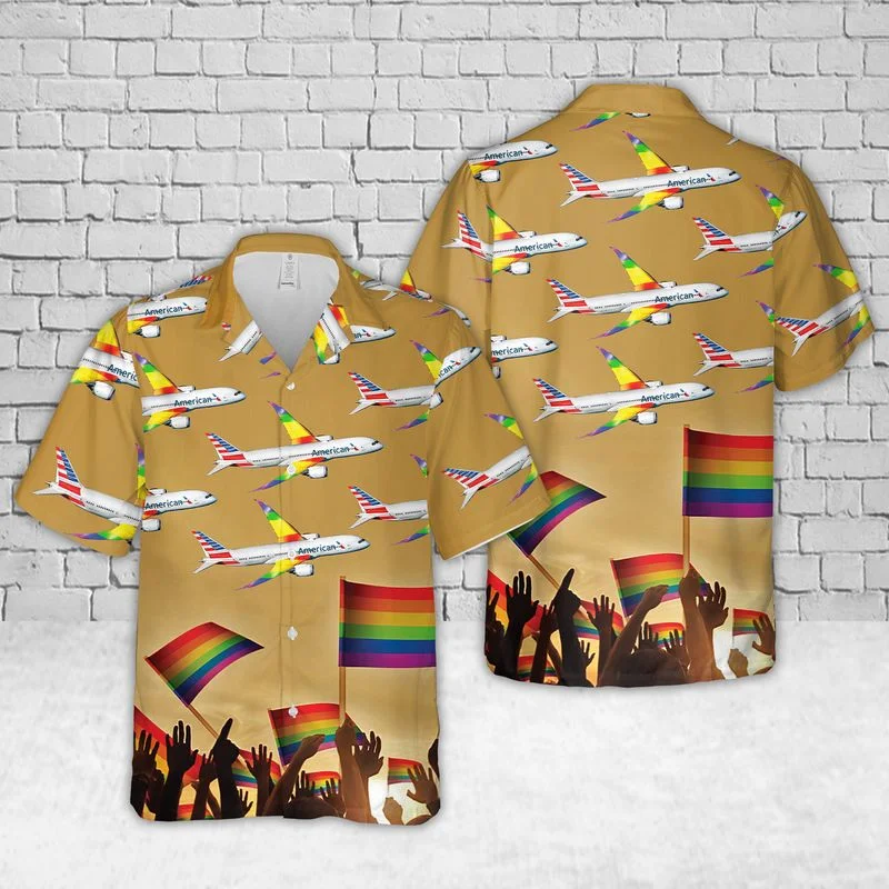Gay Pride Hawaiian Shirt, American Airlines Fly With Pride Hawaiian Shirt, Pride Hawaiian Shirt Gay Pride Hawaiian Shirt, American Airlines Fly With Pride Hawaiian Shirt, Pride Hawaiian Shirt