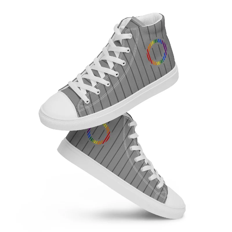 Pride Flag High Top Chucks - Women