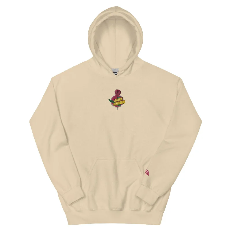 Hoodies with pronoun-friendly messages--Rose Gold Co. Premium Unisex Hoodie