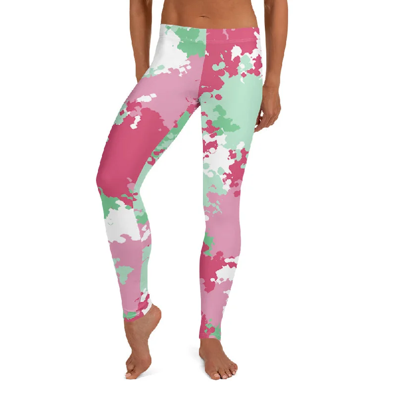 Abrosexual Pride Women's Leggings Yoga Pants in Camo