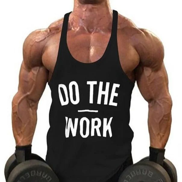 Men's Bodybuilding Cotton Stringer Tank Tops