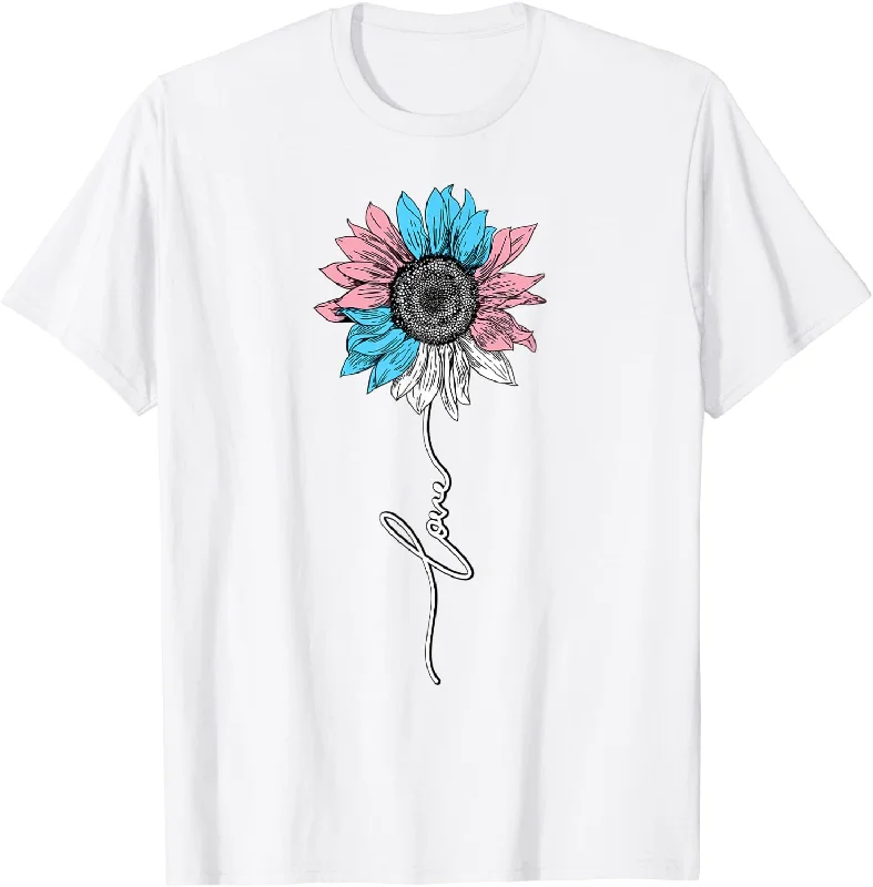 Transgender T Shirt, Sunflower Love Trans Shirt, Pride LGBT Support T Shirt
