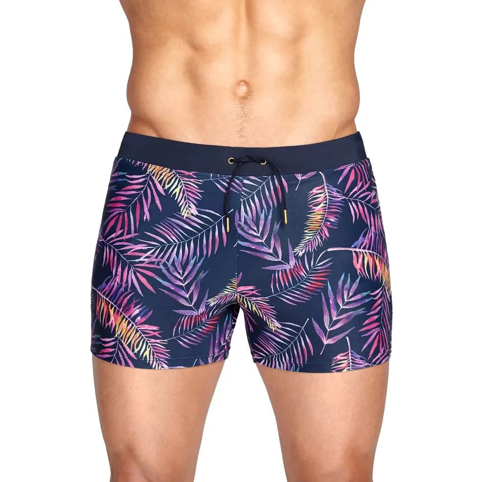 Neon Palms Swim Trunks