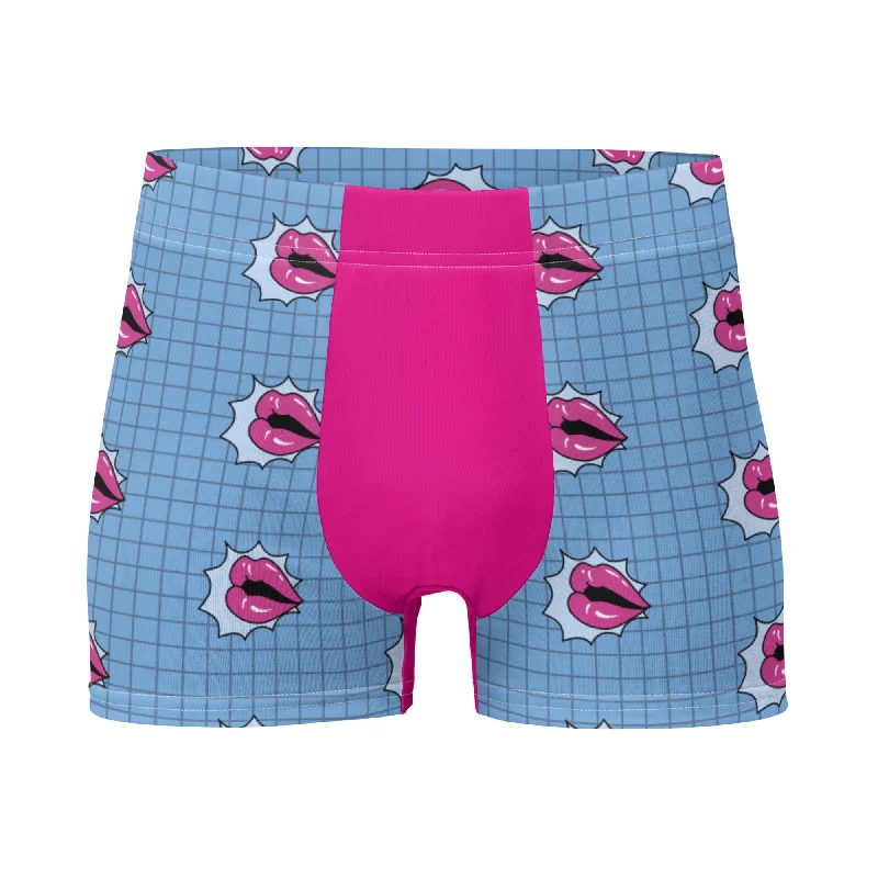 Retro Lips Mens Boxer Briefs Underwear