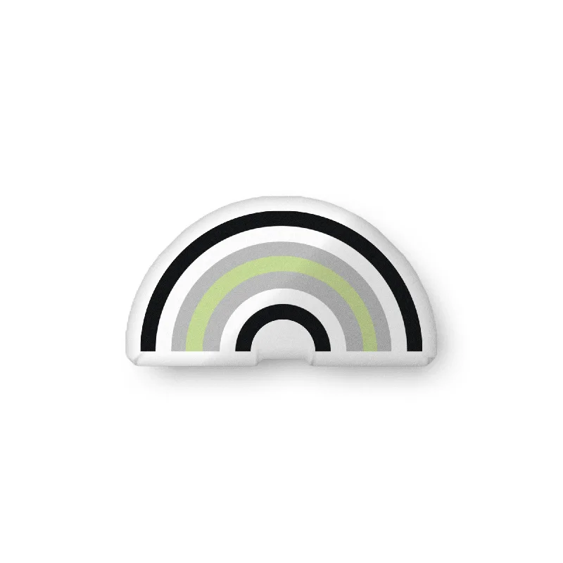 Agender Rainbow Pillow