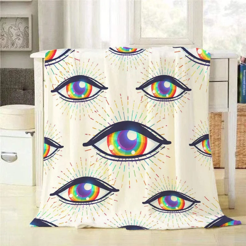 Eyes Throw Blanket Rainbow Colored Eyes Flag Of Lgbt Community Inside Eyeball Rainbow Pride Blanket Eyes Throw Blanket Rainbow Colored Eyes Flag Of Lgbt Community Inside Eyeball Rainbow Pride Blanket