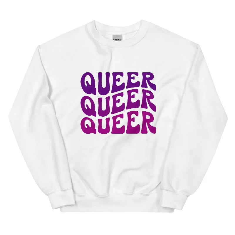 Best sweatshirts for pride parades and rallies--QUEER Unisex Sweat Shirt