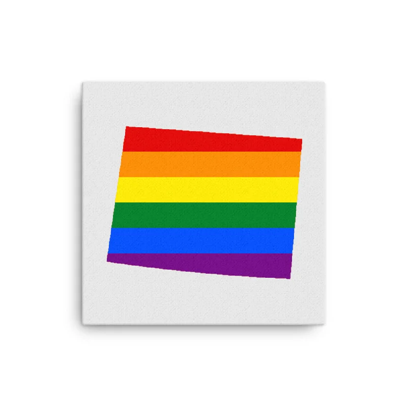 Wyoming LGBTQ Pride Canvas Wall Art