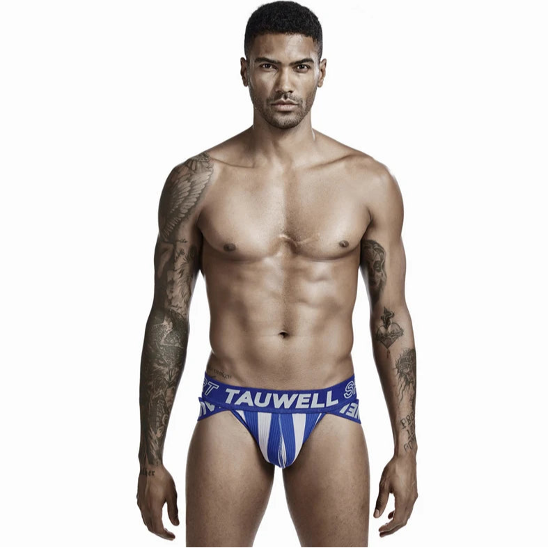 Men’s TAUWELL Striped Jock Briefs
