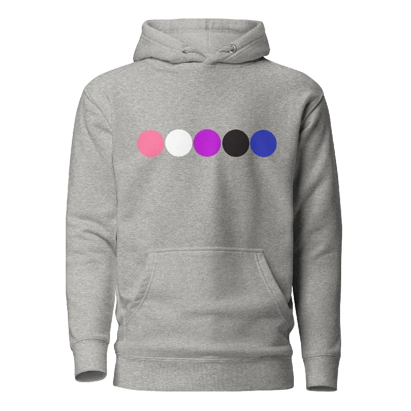 Genderfluid Pride Hoodie - Circles