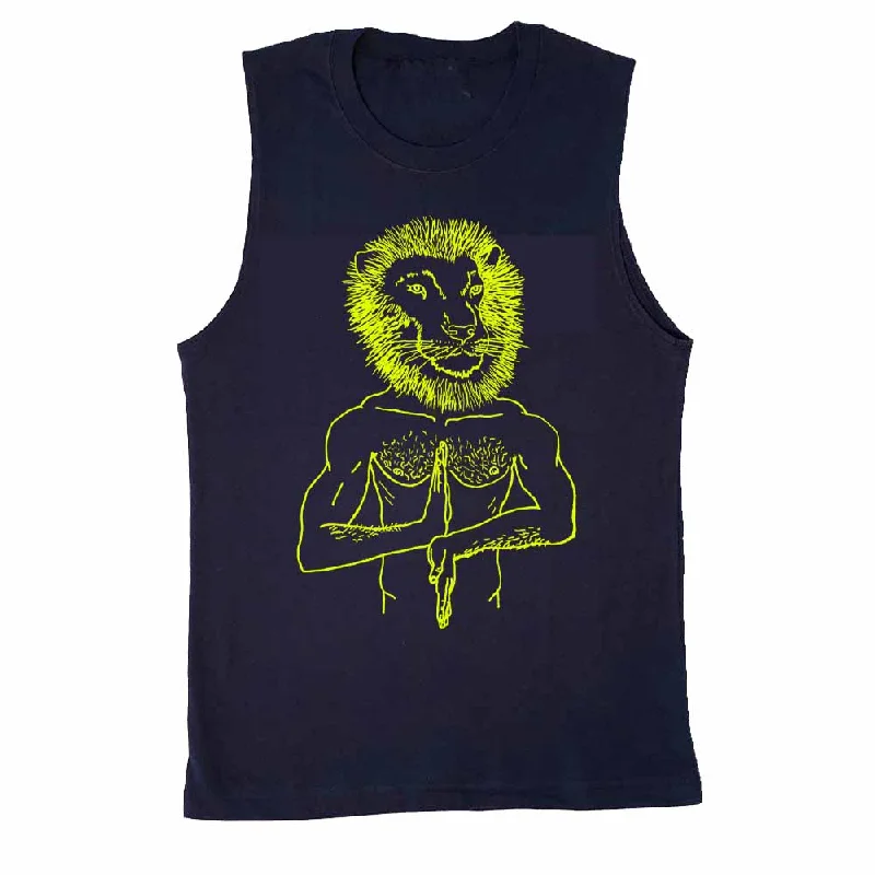 Lion Head Sleeveless T-Shirt