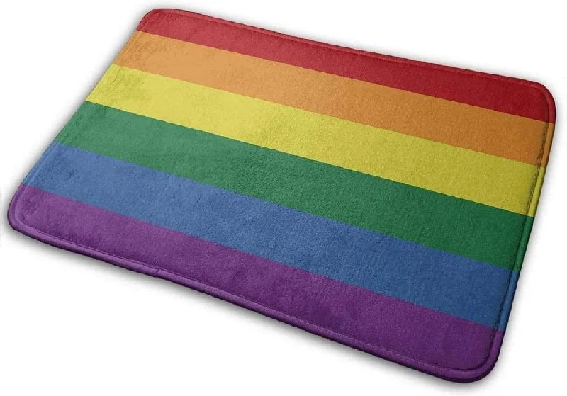 Gay Pride Doormat Non Slip Bath Rug Carpet Bathroom Floor Lgbt Mat For Entry Outdoor Home Gay Pride Doormat Non Slip Bath Rug Carpet Bathroom Floor Lgbt Mat For Entry Outdoor Home
