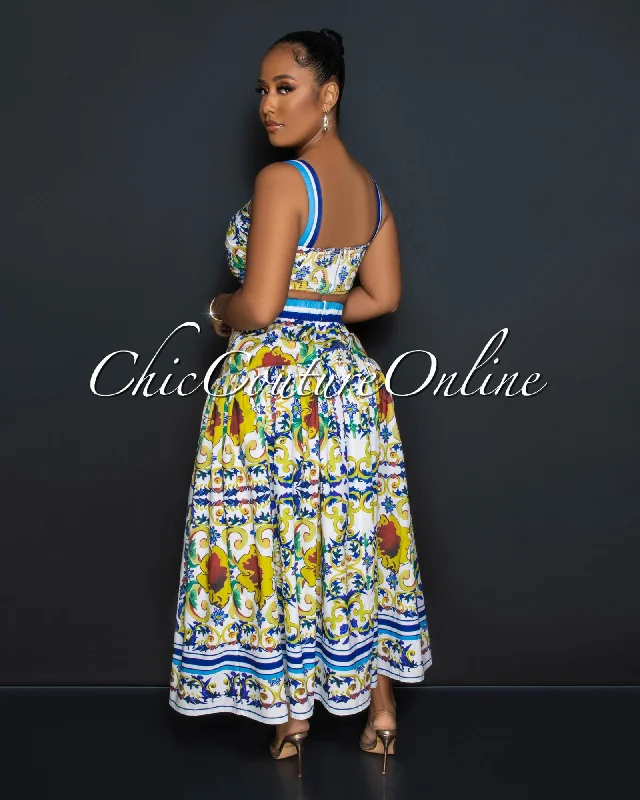 crisanto-white-multi-color-print-crop-top-maxi-skirt-set