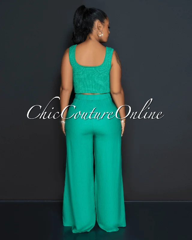 luipta-green-crochet-crop-top-wide-pants-set