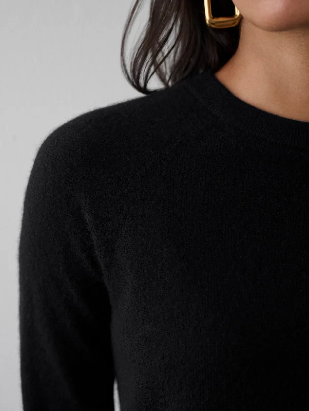 Cashmere Rib Trim Sweatshirt