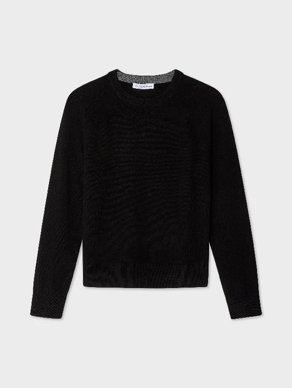 Cashmere Rib Trim Sweatshirt