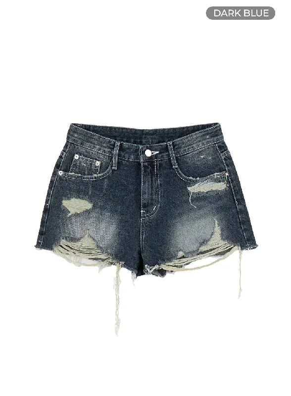 destroyed-hem-mini-denim-shorts-iu412