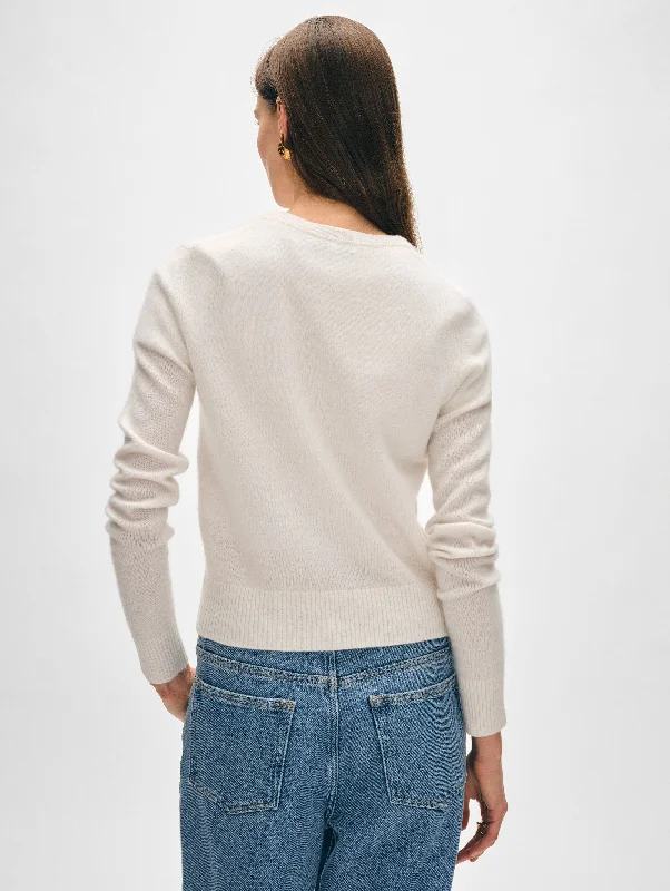 Cashmere Shrunken Crewneck