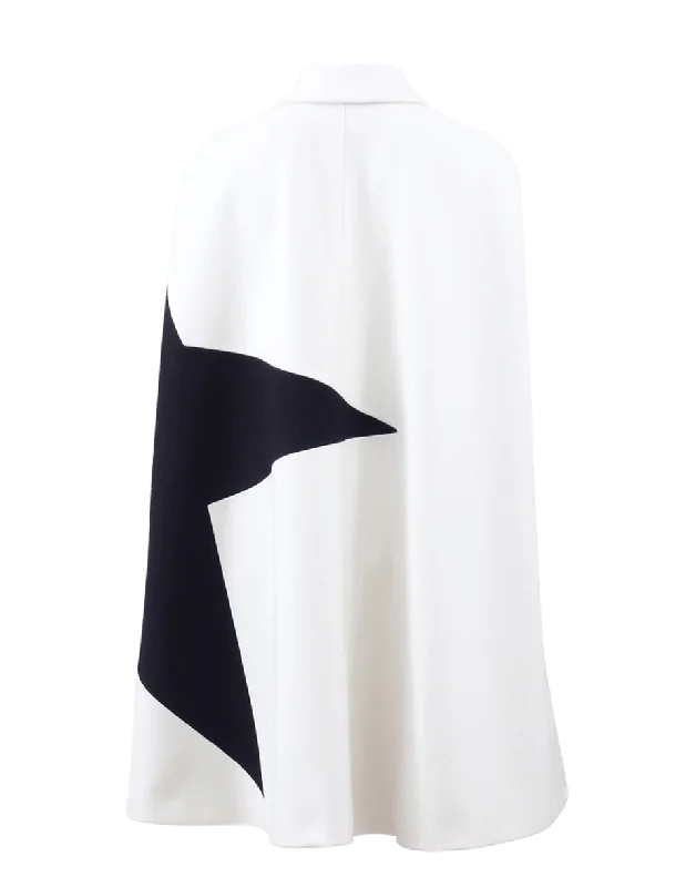 Ivory Cape With Black Star