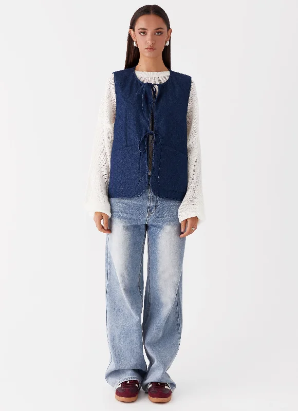 Kennedy Denim Vest - Indigo