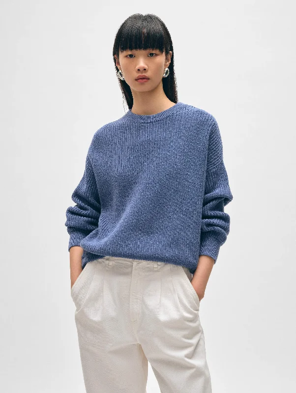 Organic Cotton Ribbed Crewneck