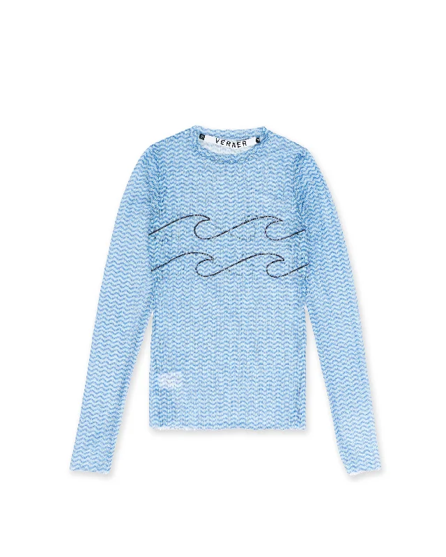 Chux Mesh L/S - Blue Chux