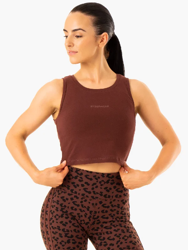 Evolution Cotton Tank - Chocolate