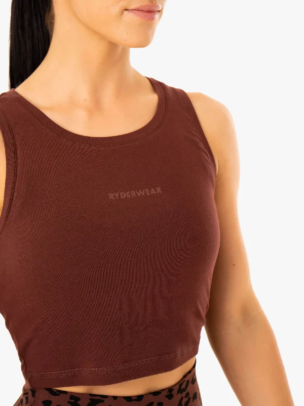 Evolution Cotton Tank - Chocolate