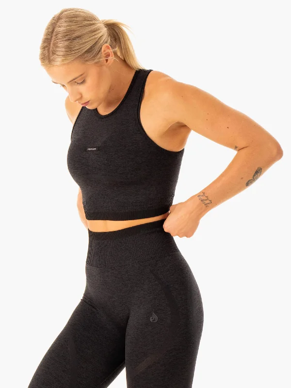 Excel Seamless Tank - Black Marl