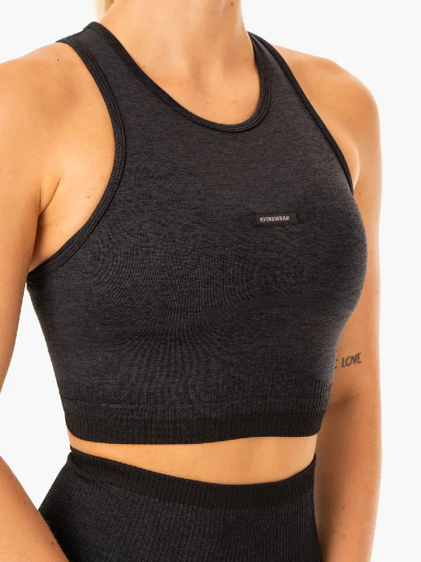 Excel Seamless Tank - Black Marl