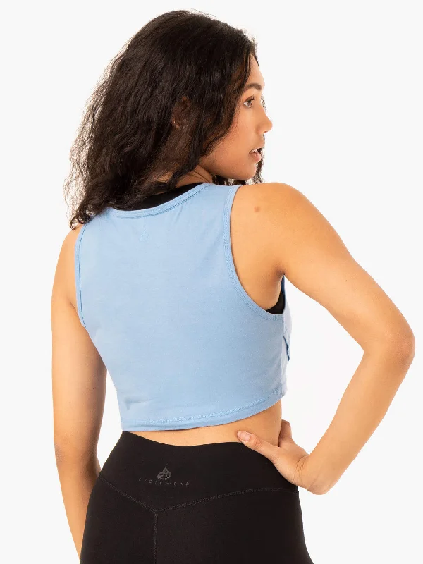 Replay Cross Over Tank - Sky Blue