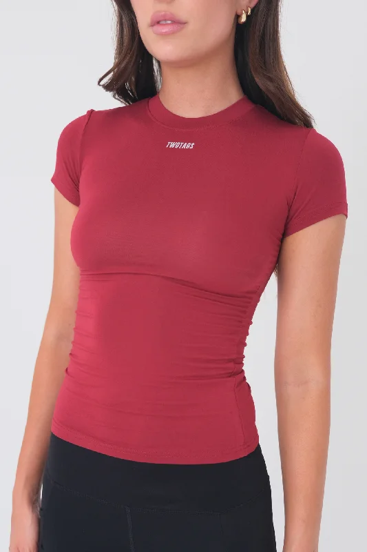 Sculpt Tee - Cherry Red