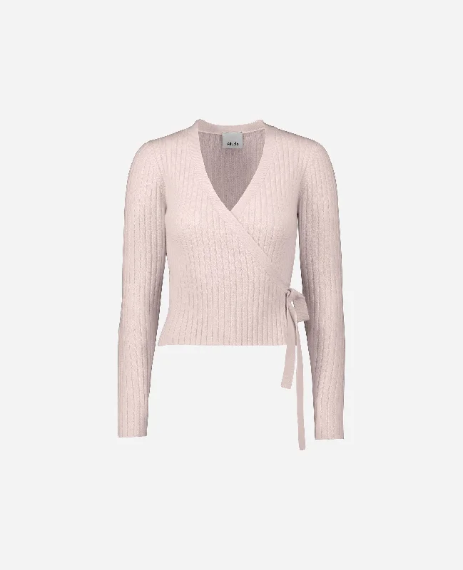 Strickjacke aus Cashmere in Rose