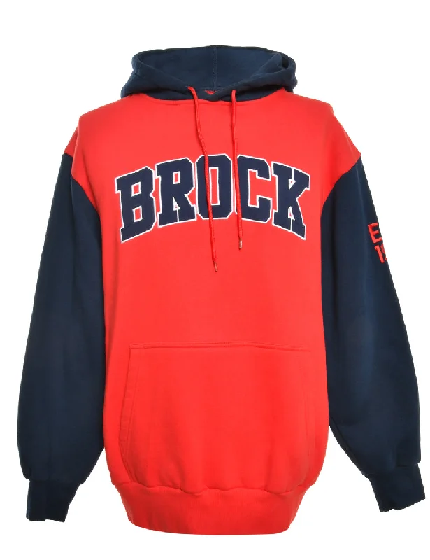 Red Brock Printed Hoodie - XL