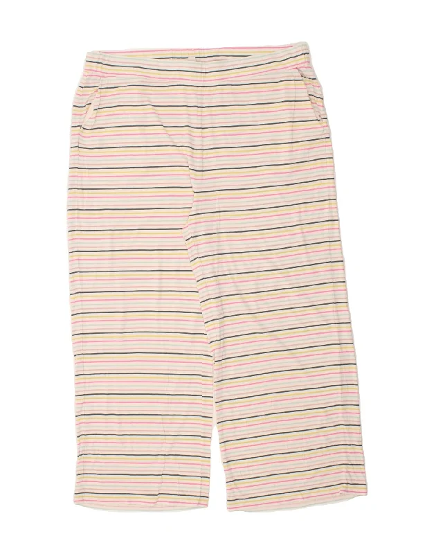 BODEN Womens Tracksuit Trousers UK 22 3XL Multicoloured Striped Cotton