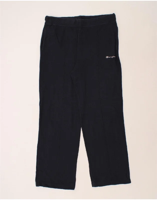 CHAMPION Womens Tracksuit Trousers UK 20 2XL Navy Blue Cotton