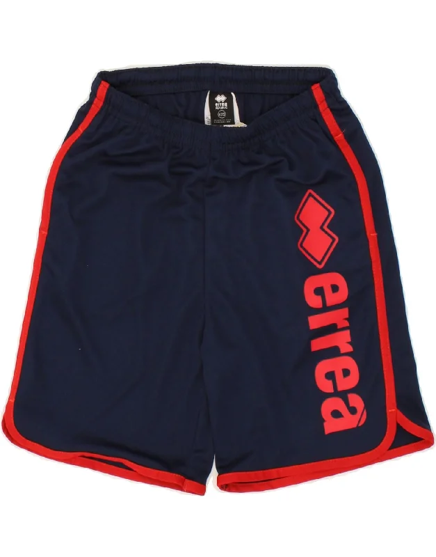 ERREA Womens Graphic Sport Shorts UK 2 2XS Navy Blue Polyester