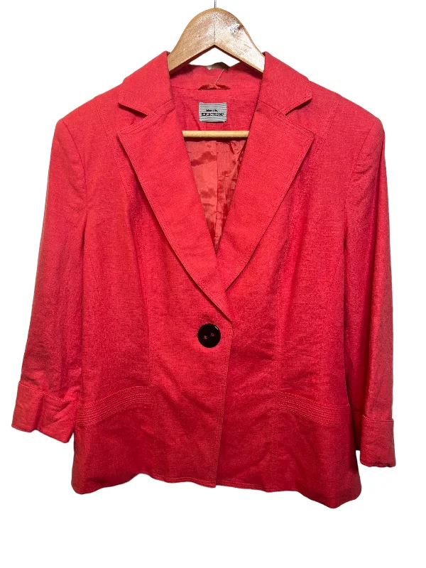 Reflections Women’s Red Blazer (Size L)